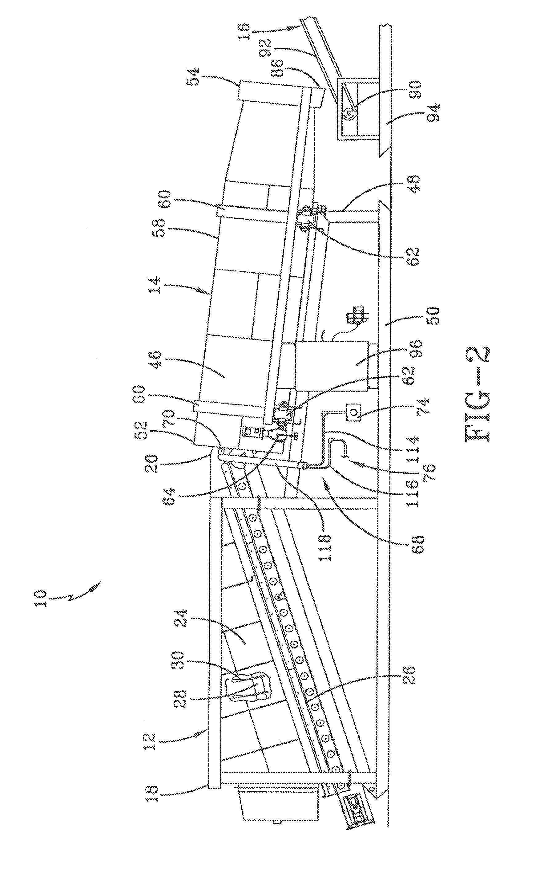 Apparatus and method for coloring landscape material