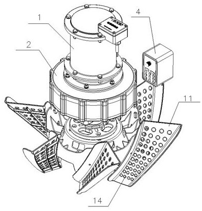 Water-cooled asynchronous machine