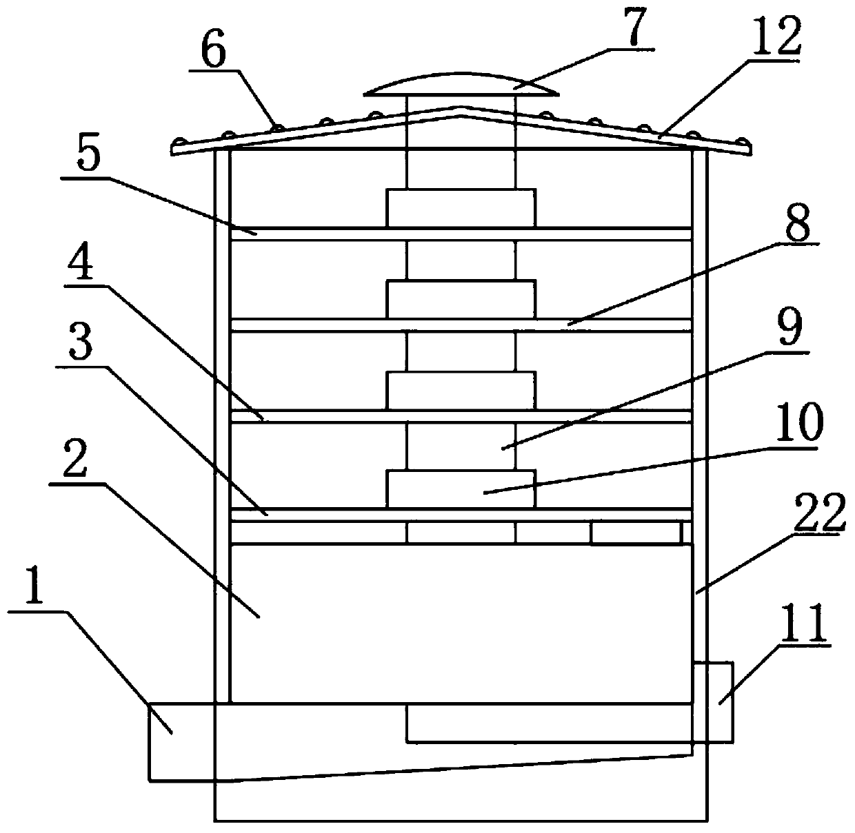 Wastewater purification treatment device