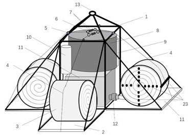 A device and method for deploying a sensor array in the horizontal direction of the seabed