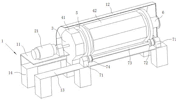 Separated double-layer rotary drum spiral screening device and method
