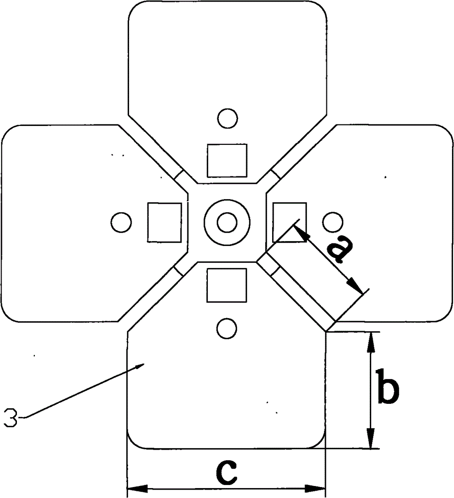 Broadband dual polarized antenna unit