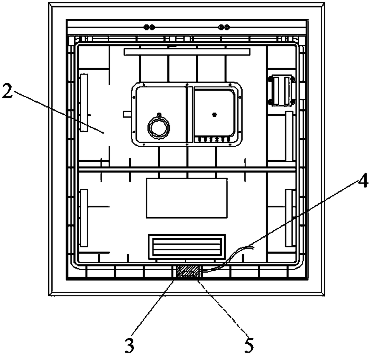 Child lock device for dish-washing machine door cover and dish-washing machine