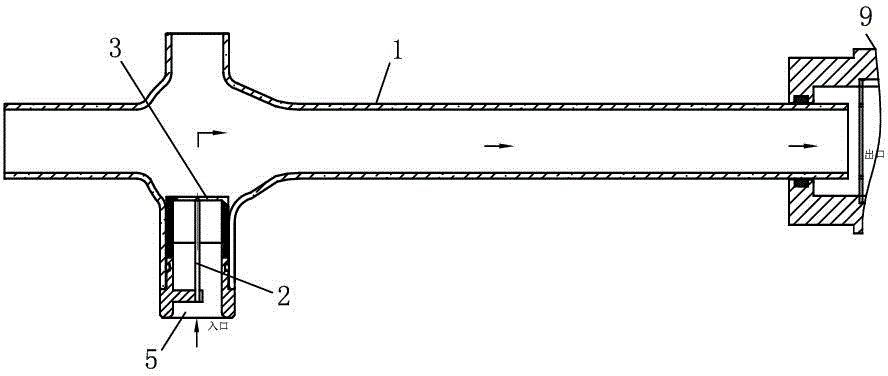 Anode gas incoming nozzle for high-power gas laser device