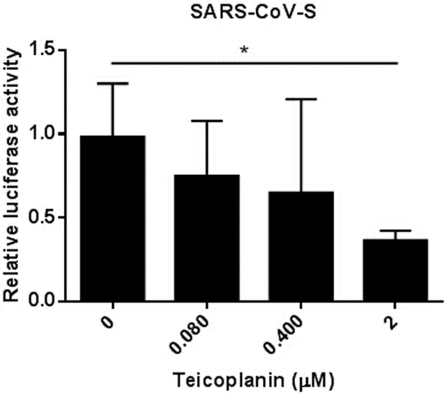 Application of teicoplanin in the preparation of anti-Middle East respiratory syndrome coronavirus drugs