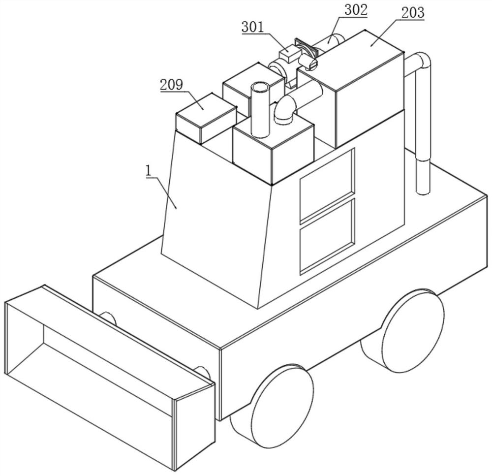 Tail gas purification device based on electric heating for tunnel construction machinery