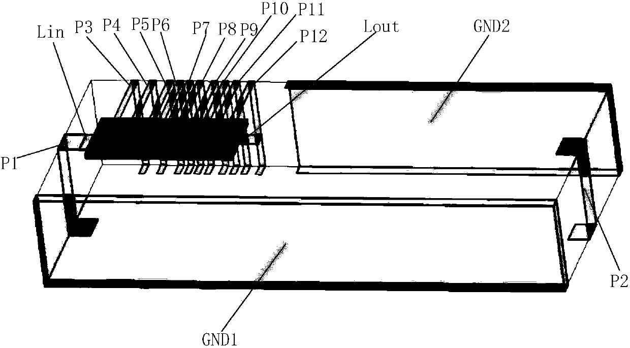 Micro short circuit branch-loaded ultra-wide-band filtering attenuator