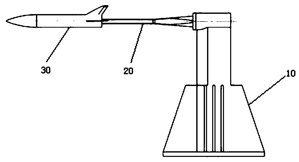 Force measuring method of ventilation model under condition of free jet wind tunnel test