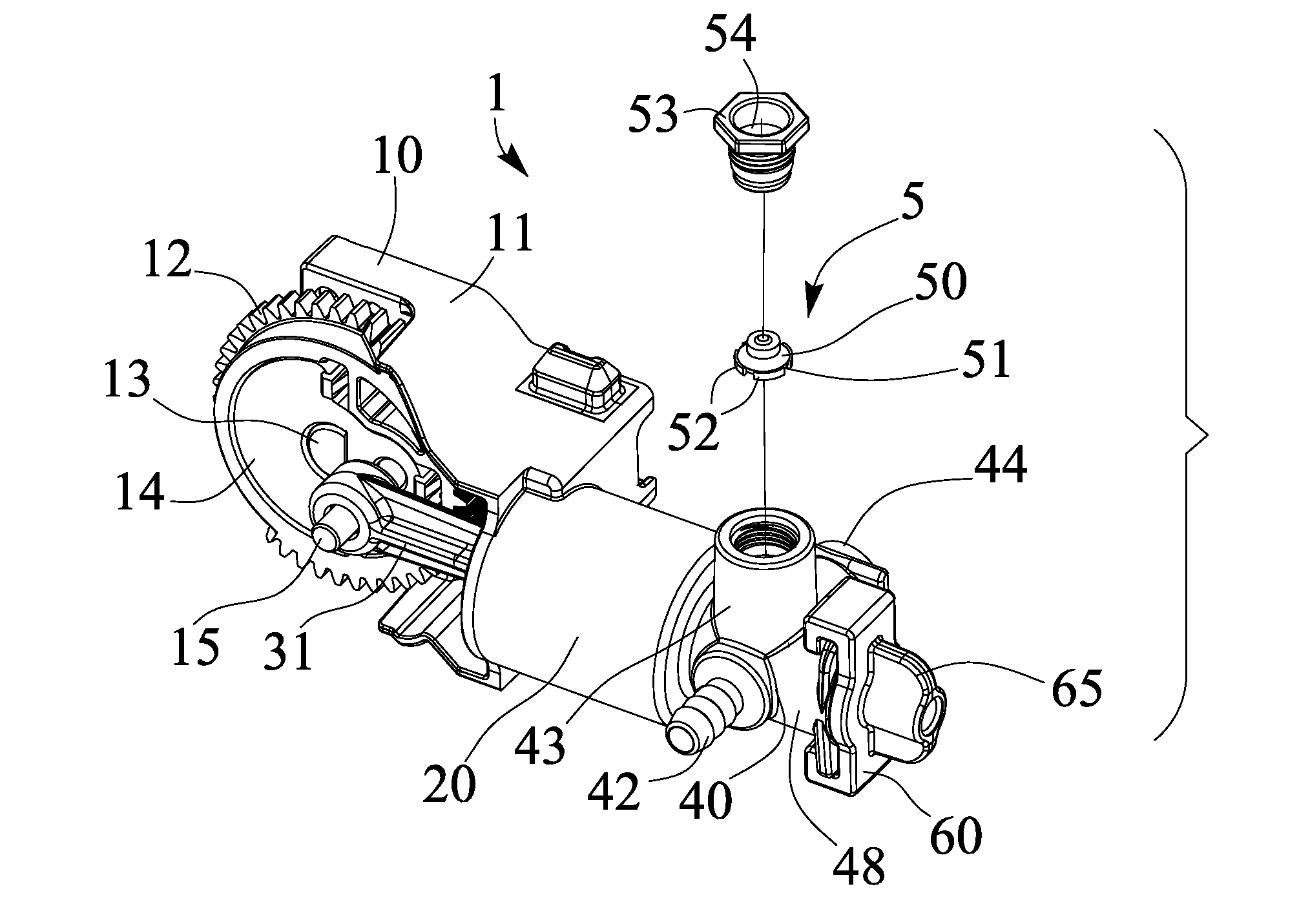 Air compressor having buffering compartment