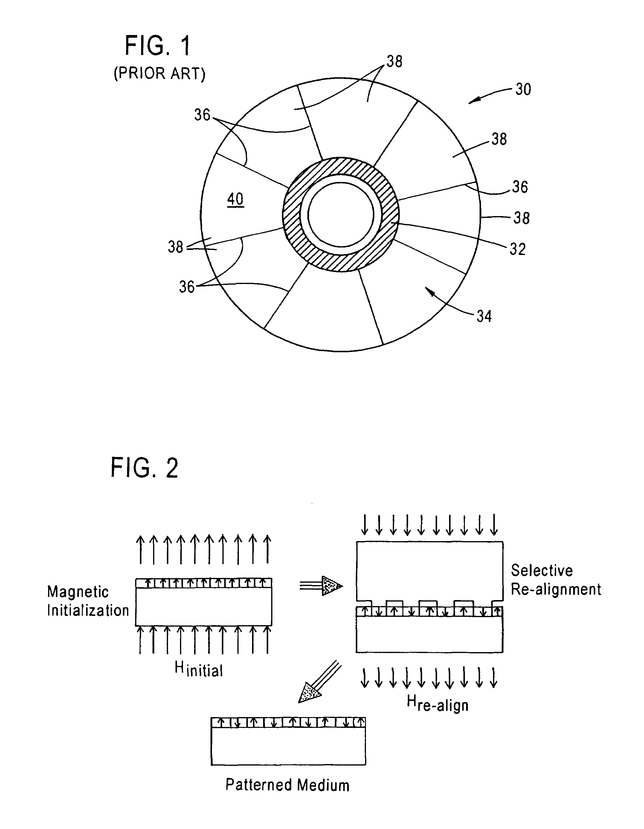 Method of simultaneously forming magnetic transition patterns of a dual side recording medium