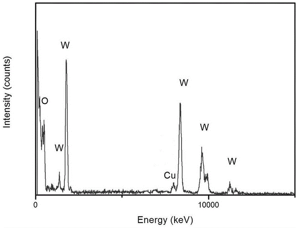 Preparation method of copper modified violet tungsten oxide photocatalyst