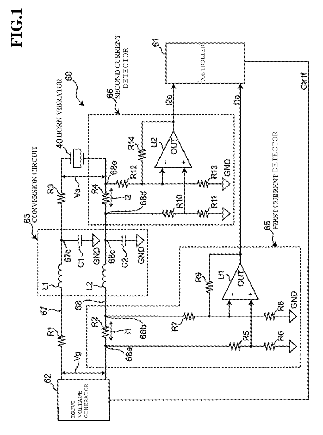 Ultrasonic vibrator driving apparatus and mesh nebulizer