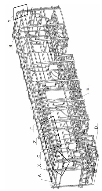 All-bearing car body structure of new-energy urban bus
