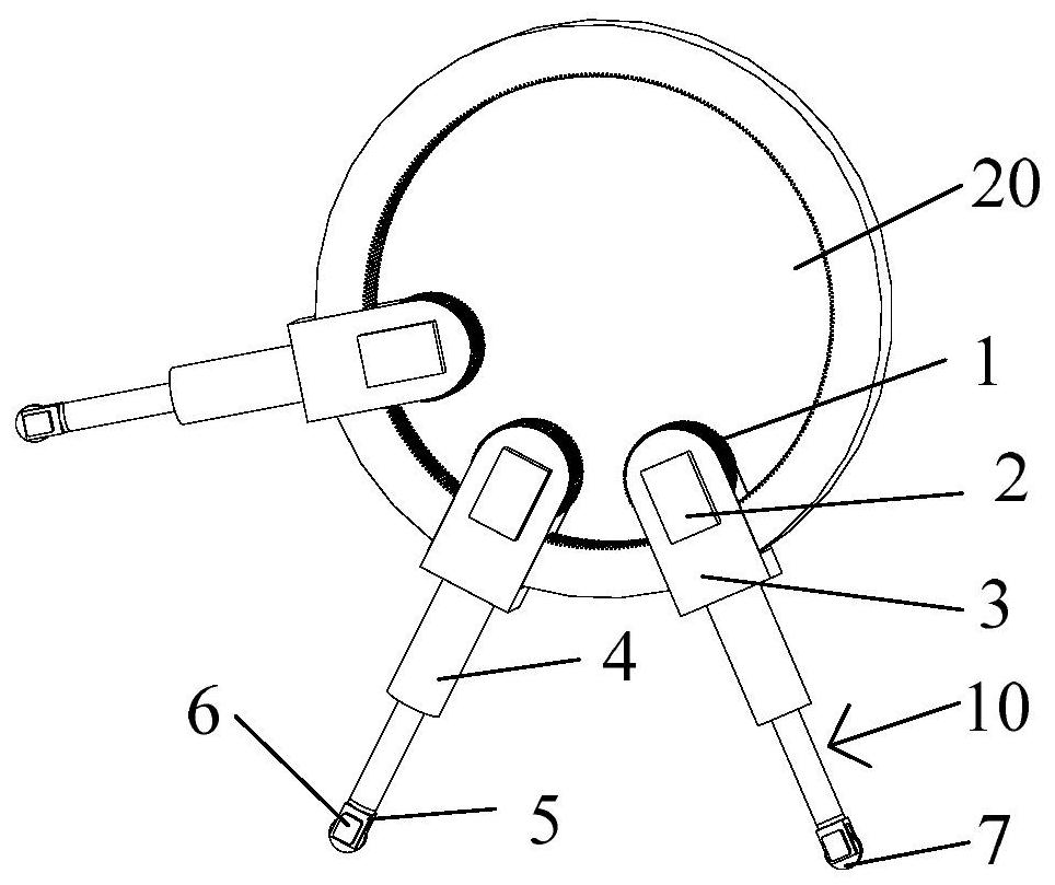 A wheel-leg compound walking device