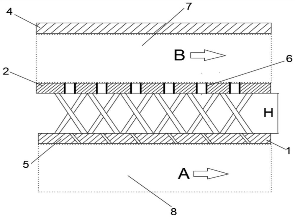 Double-layer and double-effect heat insulation wall for afterburner cavity and double-effect cooling method