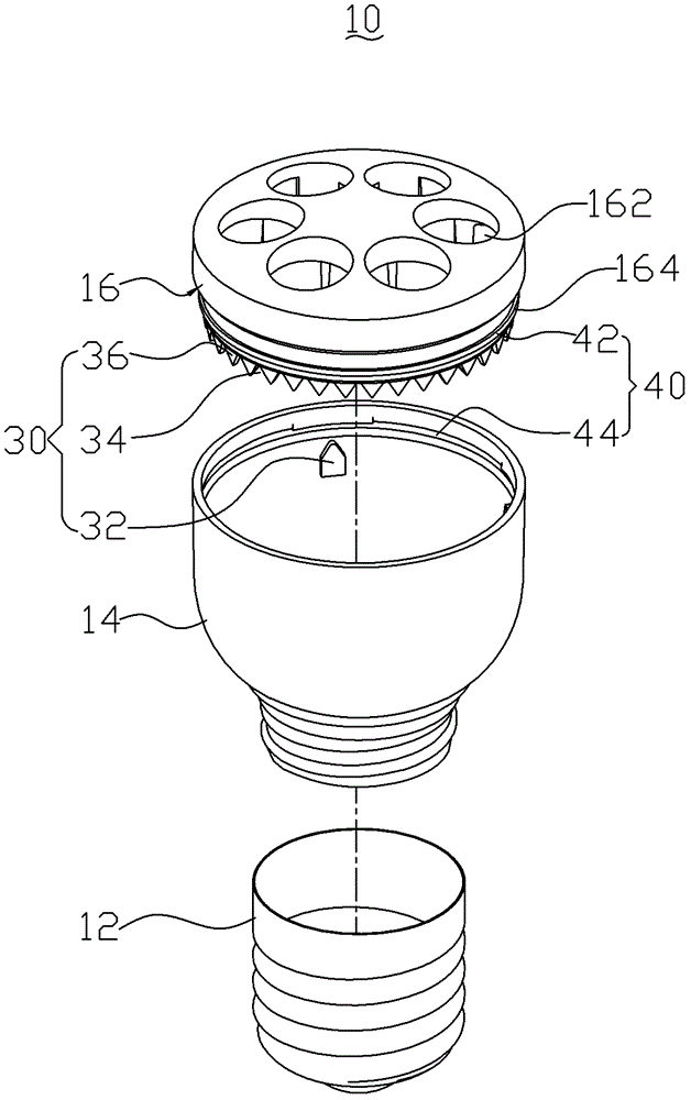 Automatic assembly of lamp base and energy-saving lamp using the lamp base