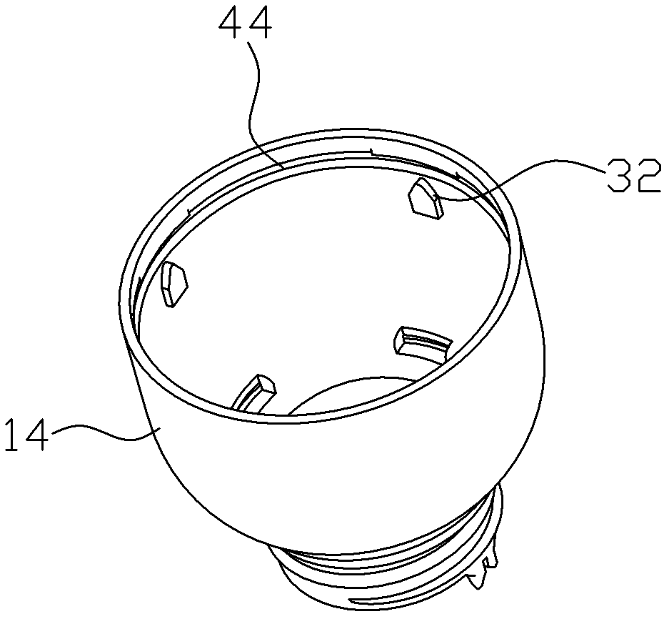 Automatic assembly of lamp base and energy-saving lamp using the lamp base