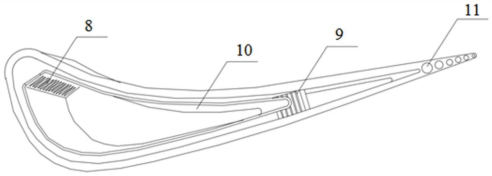 Closed steam cooling blade for turbine of gas turbine