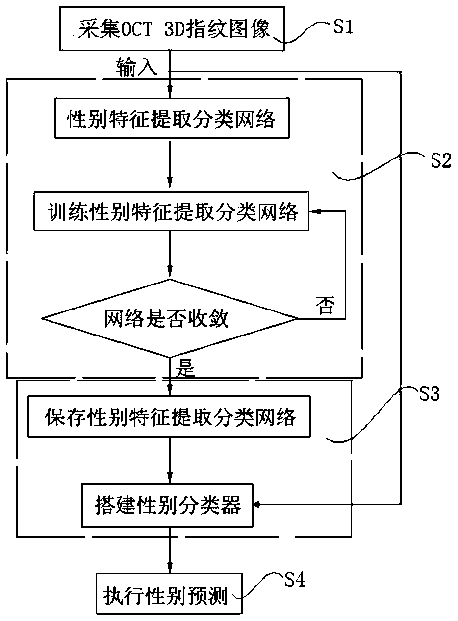 A gender identification method and system based on 3D fingerprint images