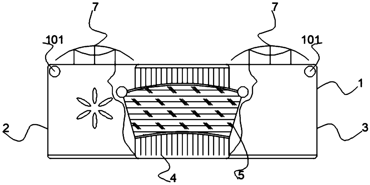 Base structure for clothes embroider working table