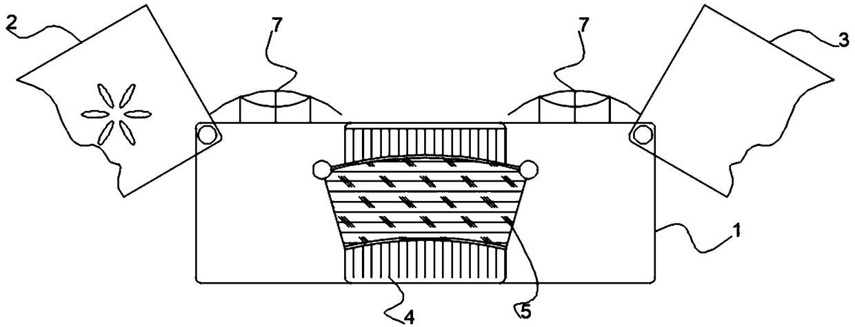 Base structure for clothes embroider working table