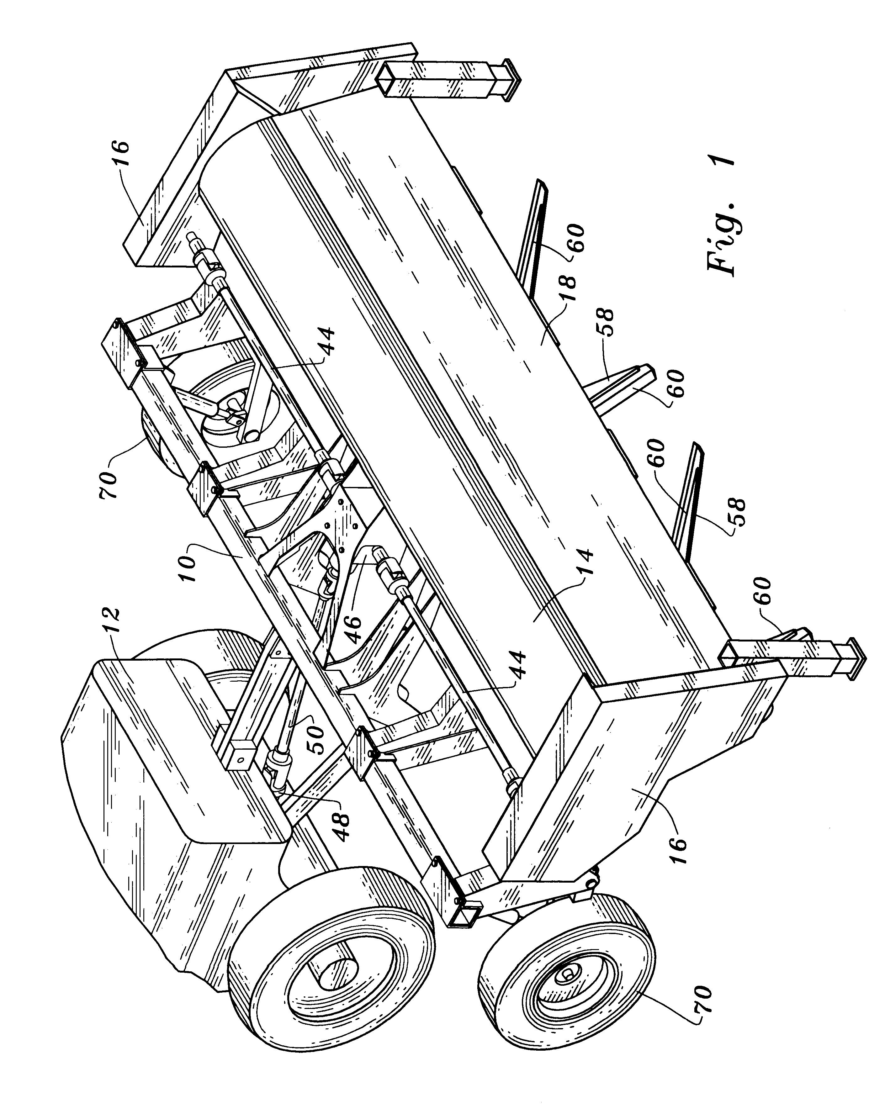 Apparatus and method for removing plant stalks from a field and shredding the plant stalks