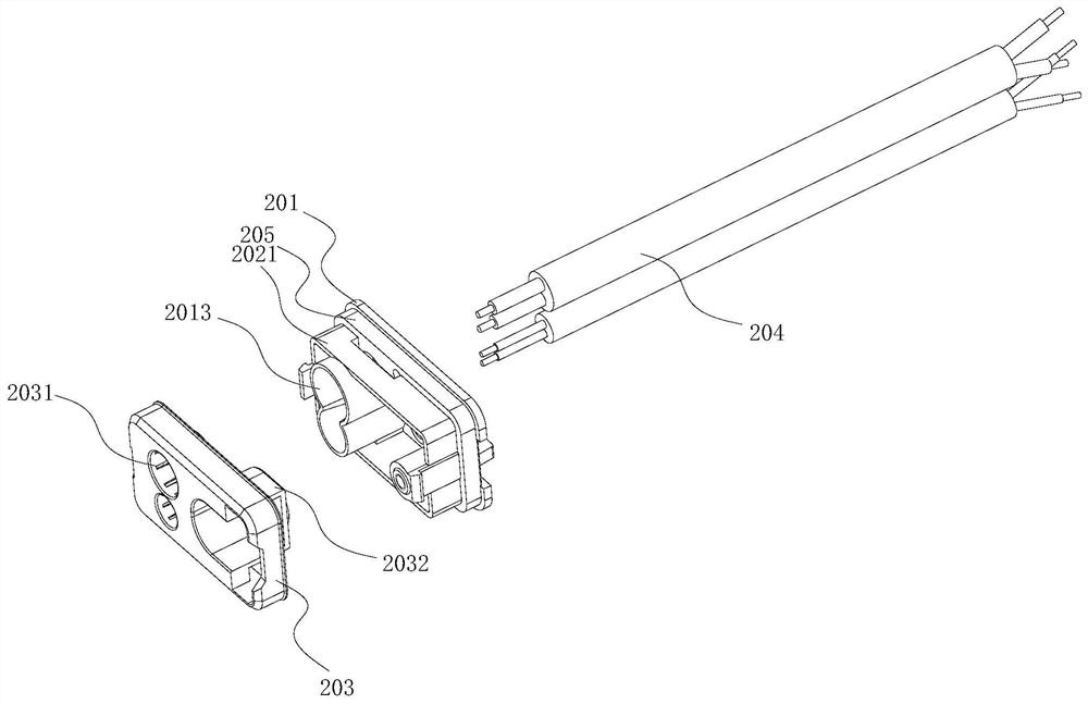 Driving power supply and driving power supply glue injection method