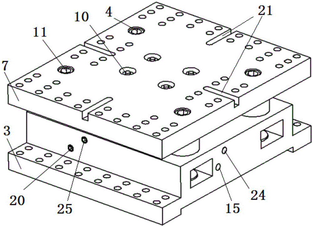 A machine tool module mechanical interface device