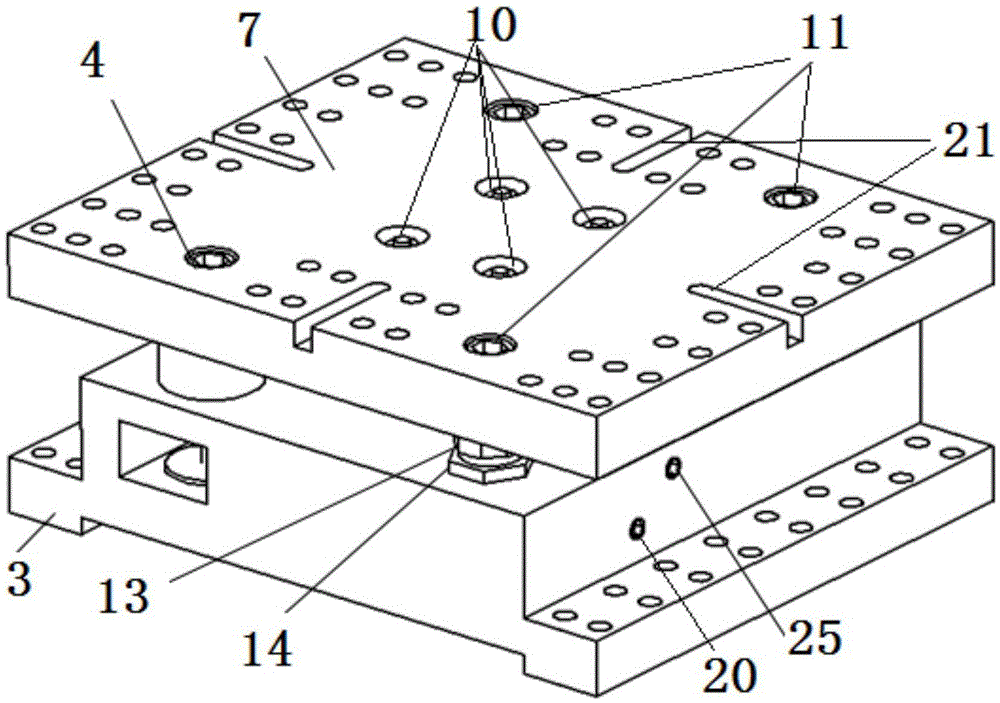 A machine tool module mechanical interface device