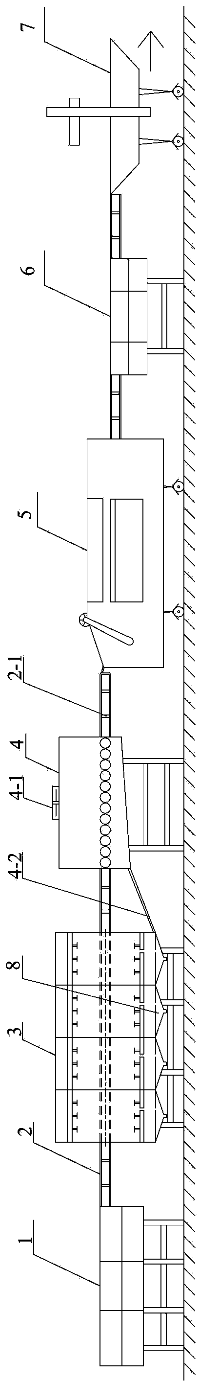 Fruit fresh-keeping processing production line device and fruit fresh-keeping processing method