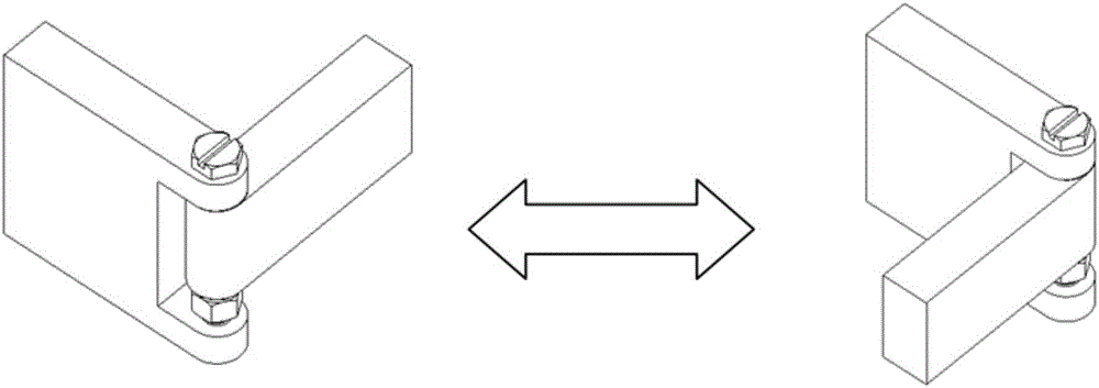 Elastic self-locking hinge