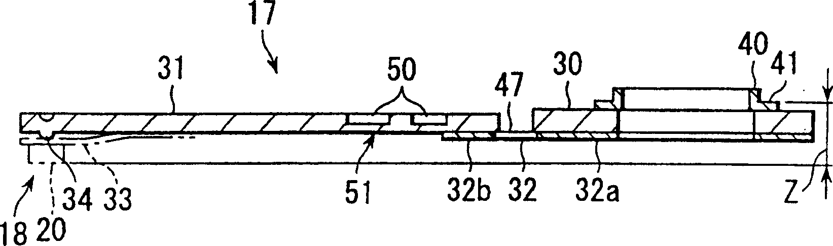 Suspension rack for disk drive