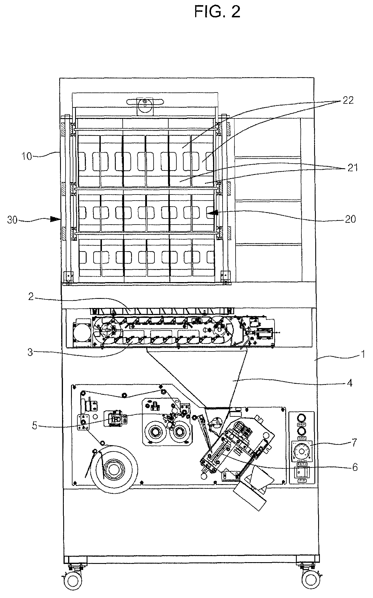 Semi-automatic medicine packaging machine with cassette lock unit