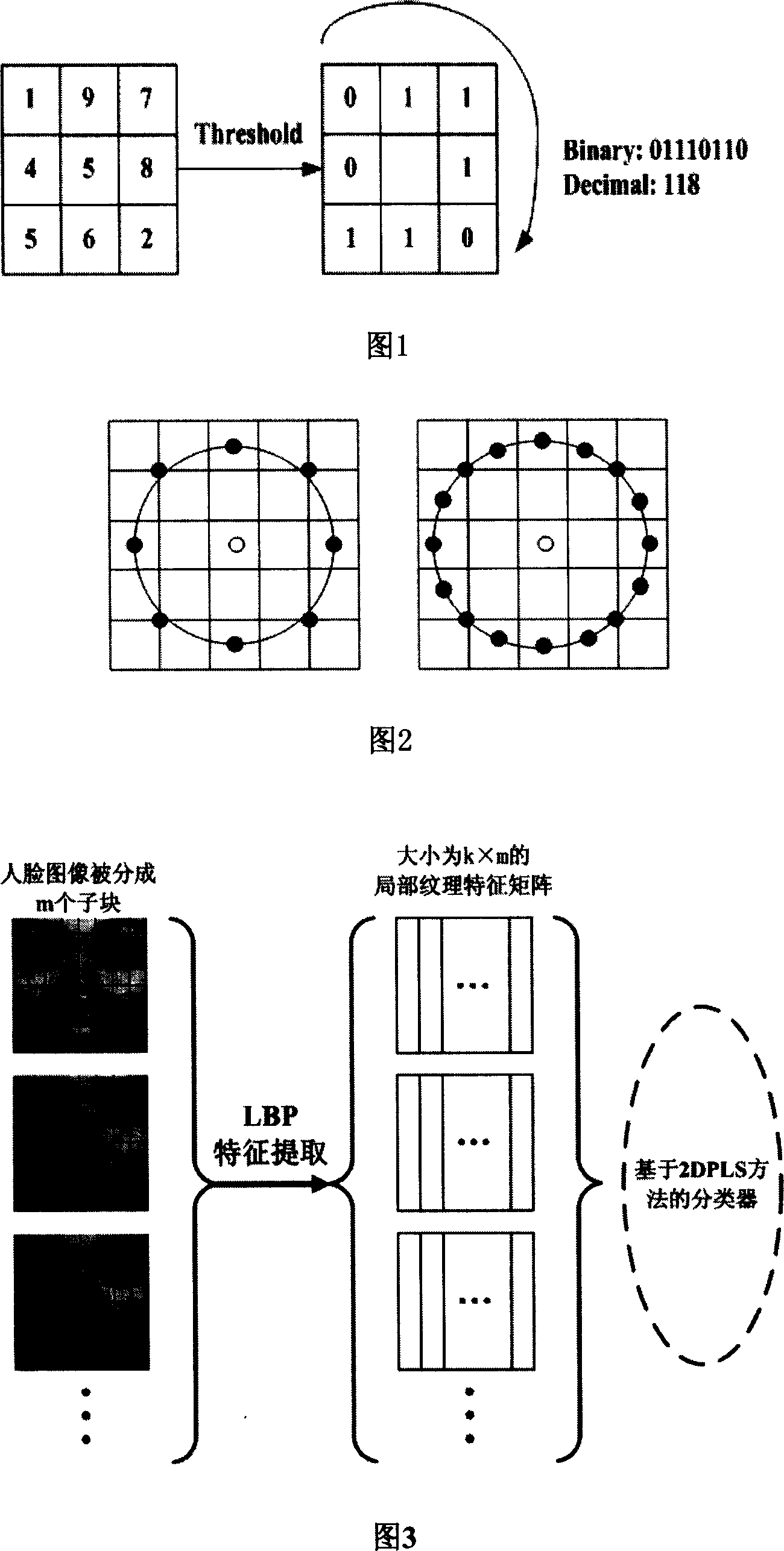 Method for recognizing facial expression based on 2D partial least square method