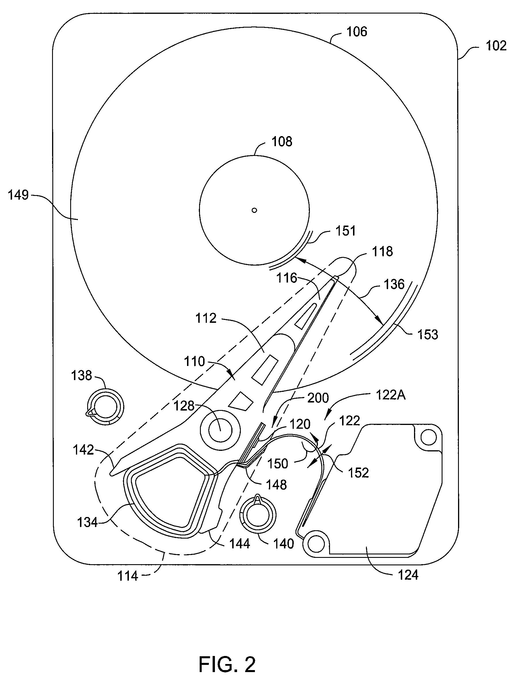 Disk Drive Assembly Having Flexible Support for Flexible Printed Circuit Board