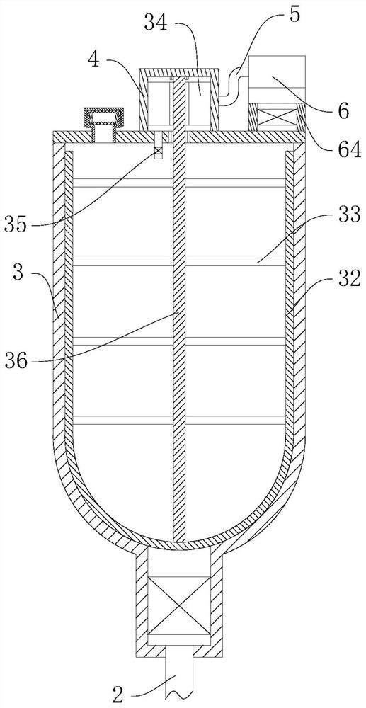 Pressurizing mechanism for ship deck cleaning machine