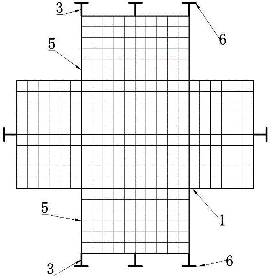 Hollow floor construction method using opening composite core mold