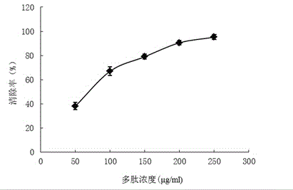 Anti-oxidative seaweed polypeptide and preparation method thereof