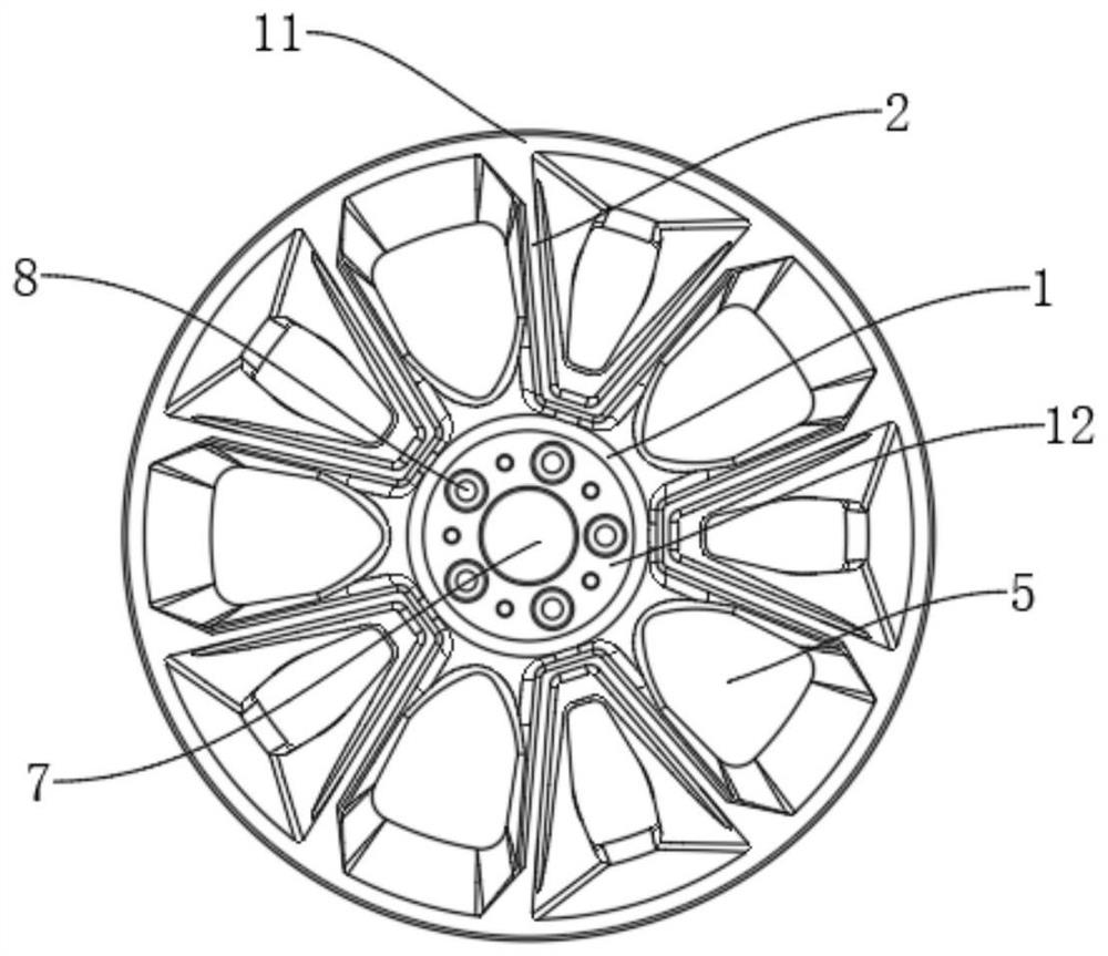 Novel automobile hub structure