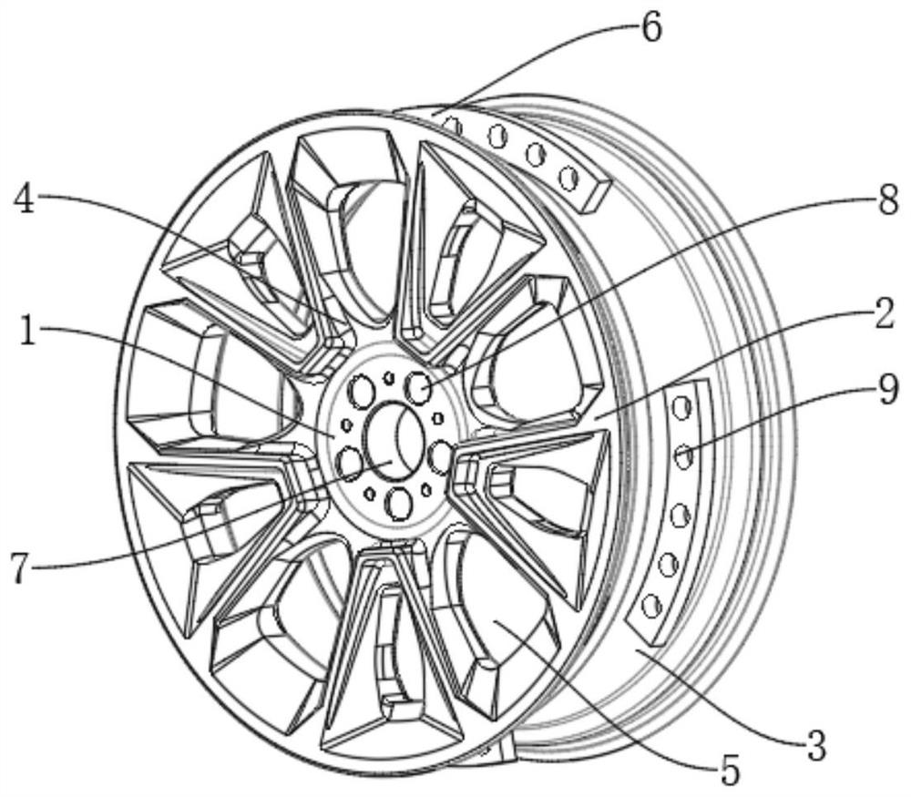 Novel automobile hub structure