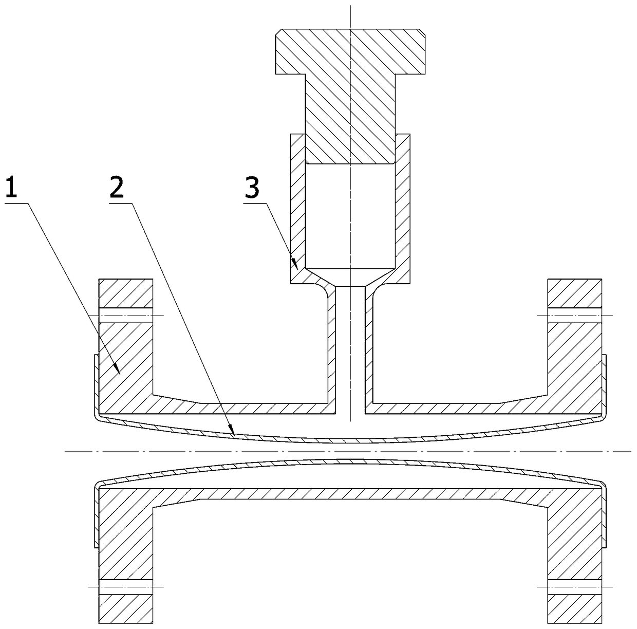 Flow regulating valve with variable section