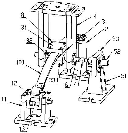 Apparatus and method for vertical and lateral fatigue test of longitudinal leaf spring