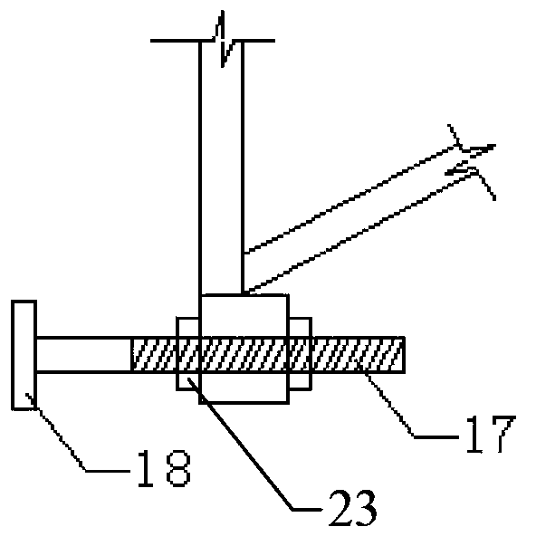 Single-point fixing adjustable cantilever tripod