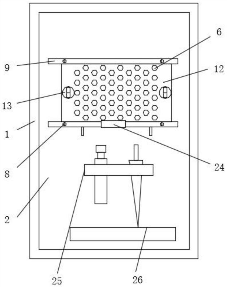 Air-permeable door with simple umbrella placing function