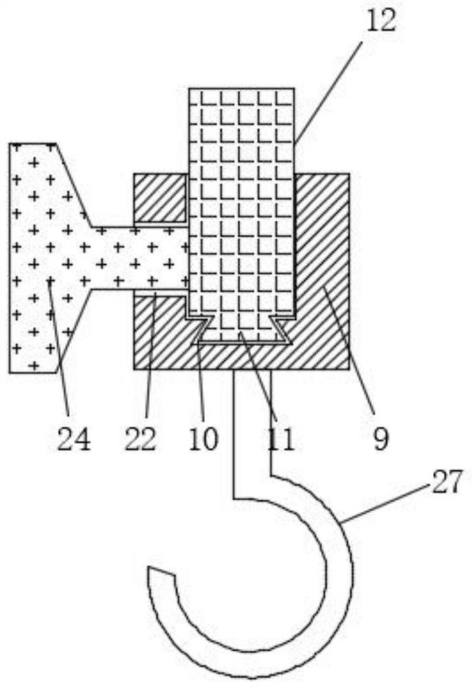 Air-permeable door with simple umbrella placing function