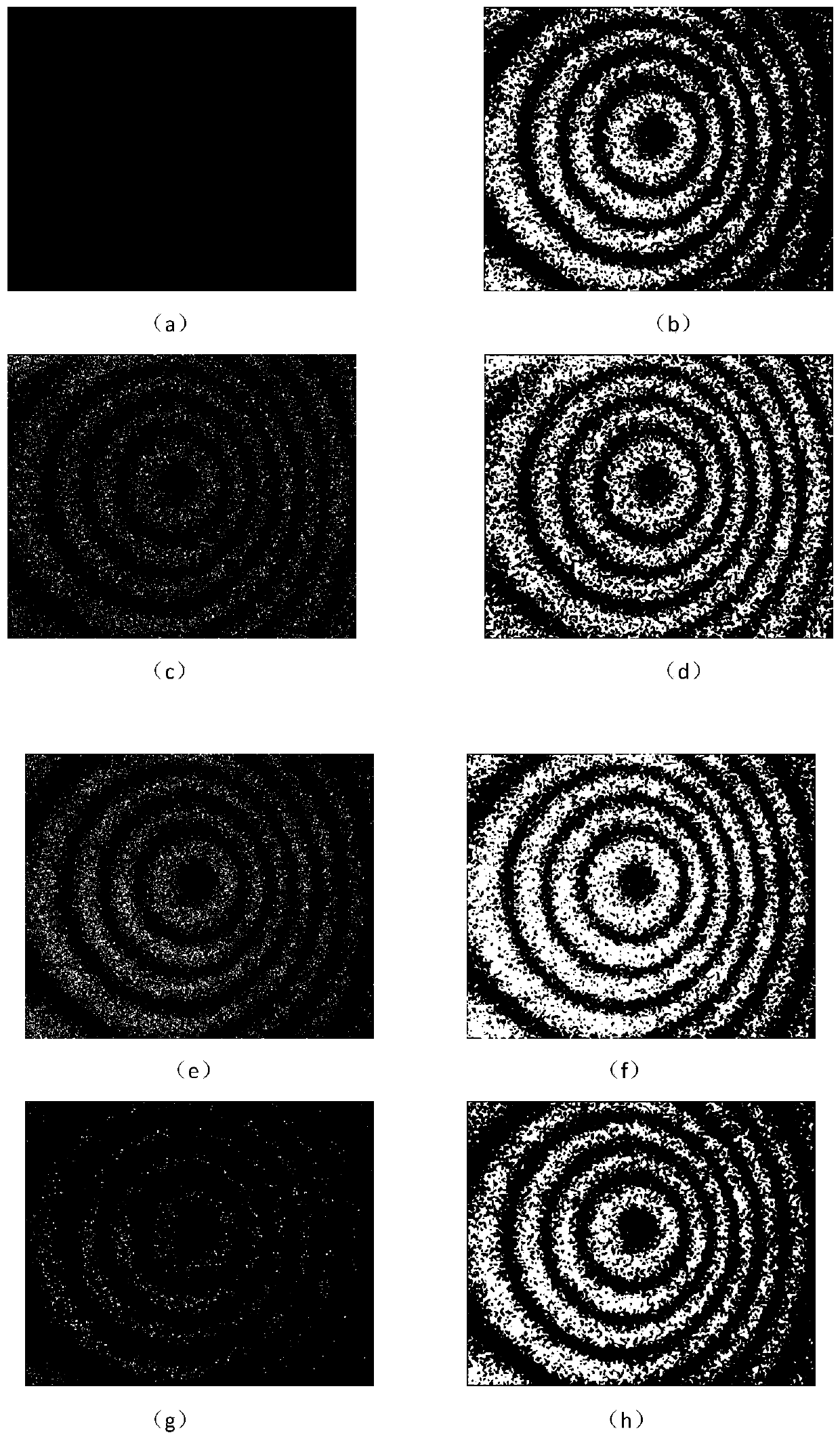 Low-illumination electronic speckle interference fringe image enhancement method