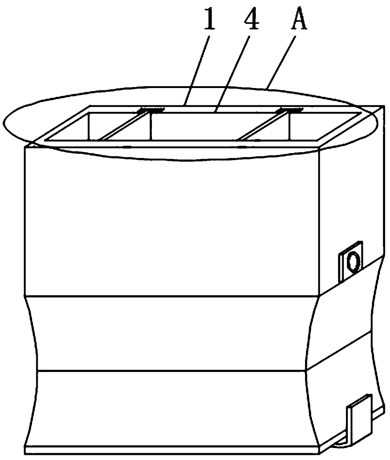 Disposable plastic food bag with extensible capacity