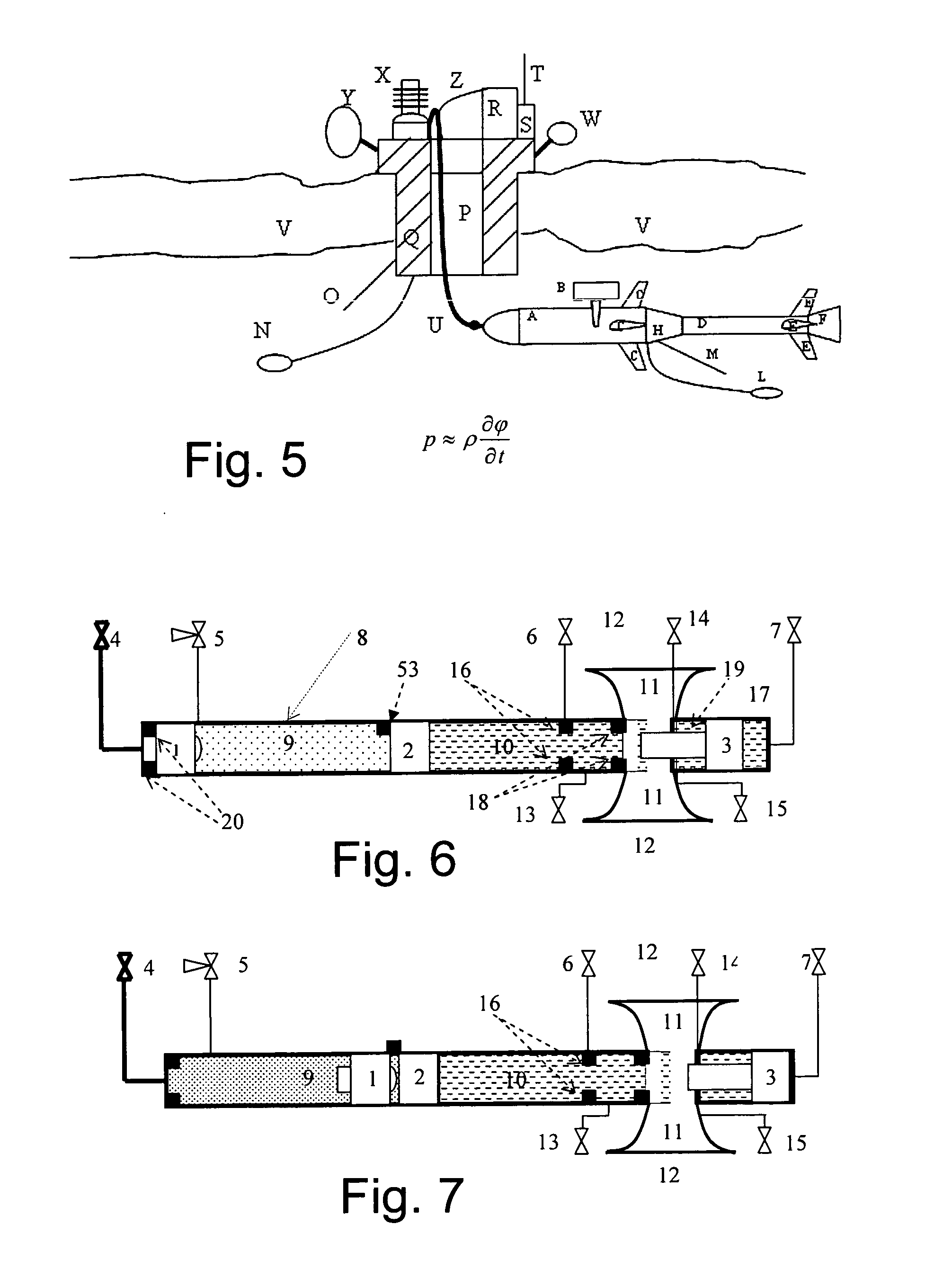 System for generating pressure waves in an underwater environment