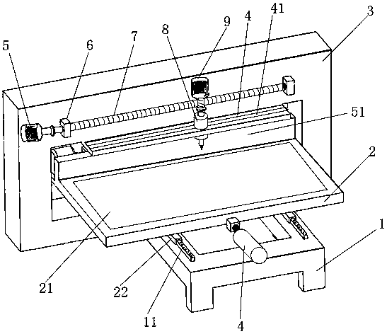 Device for manufacturing circuit through liner plate engraving process
