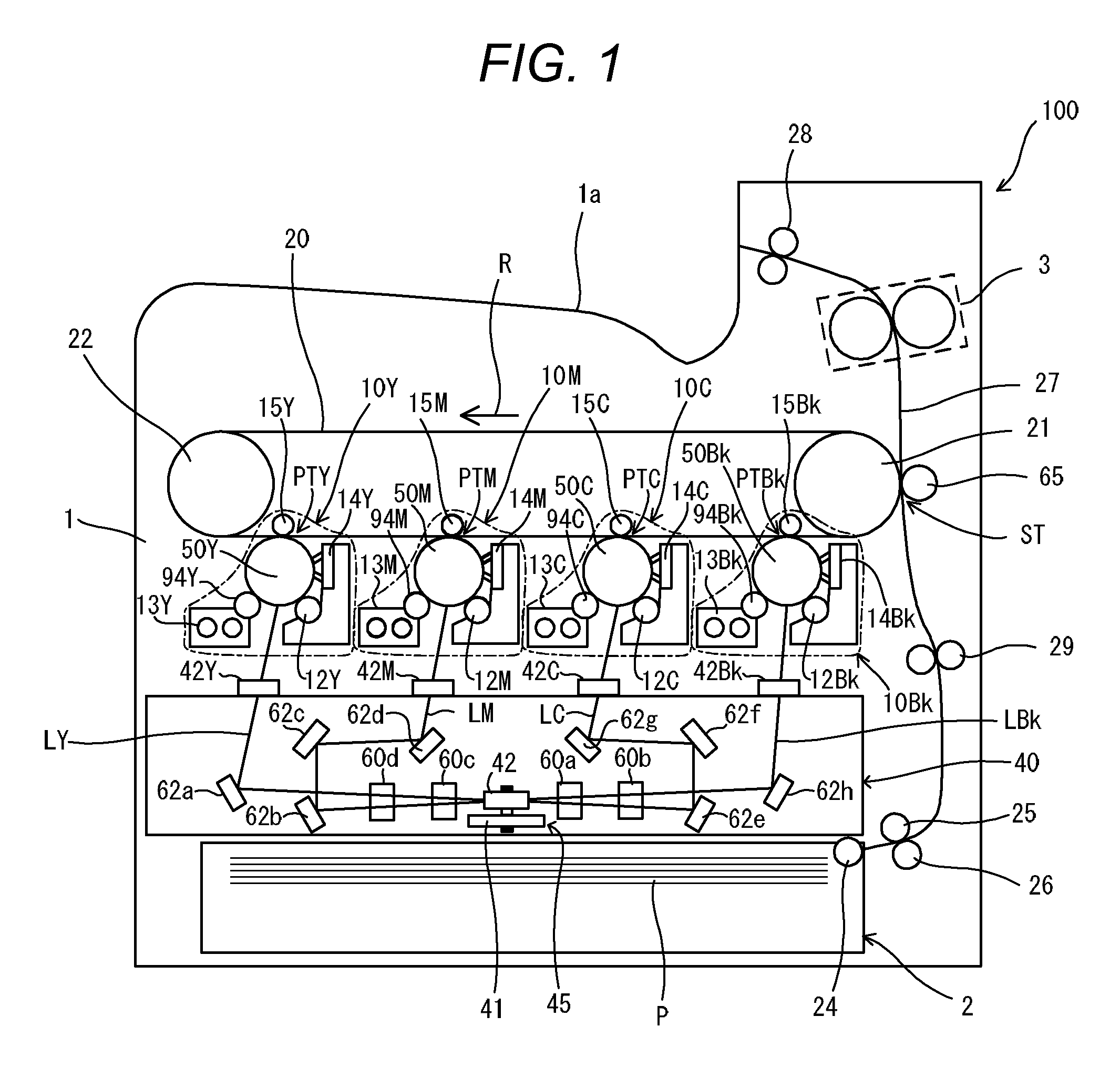 Image forming apparatus with improved timing for emitting beam detect light beam